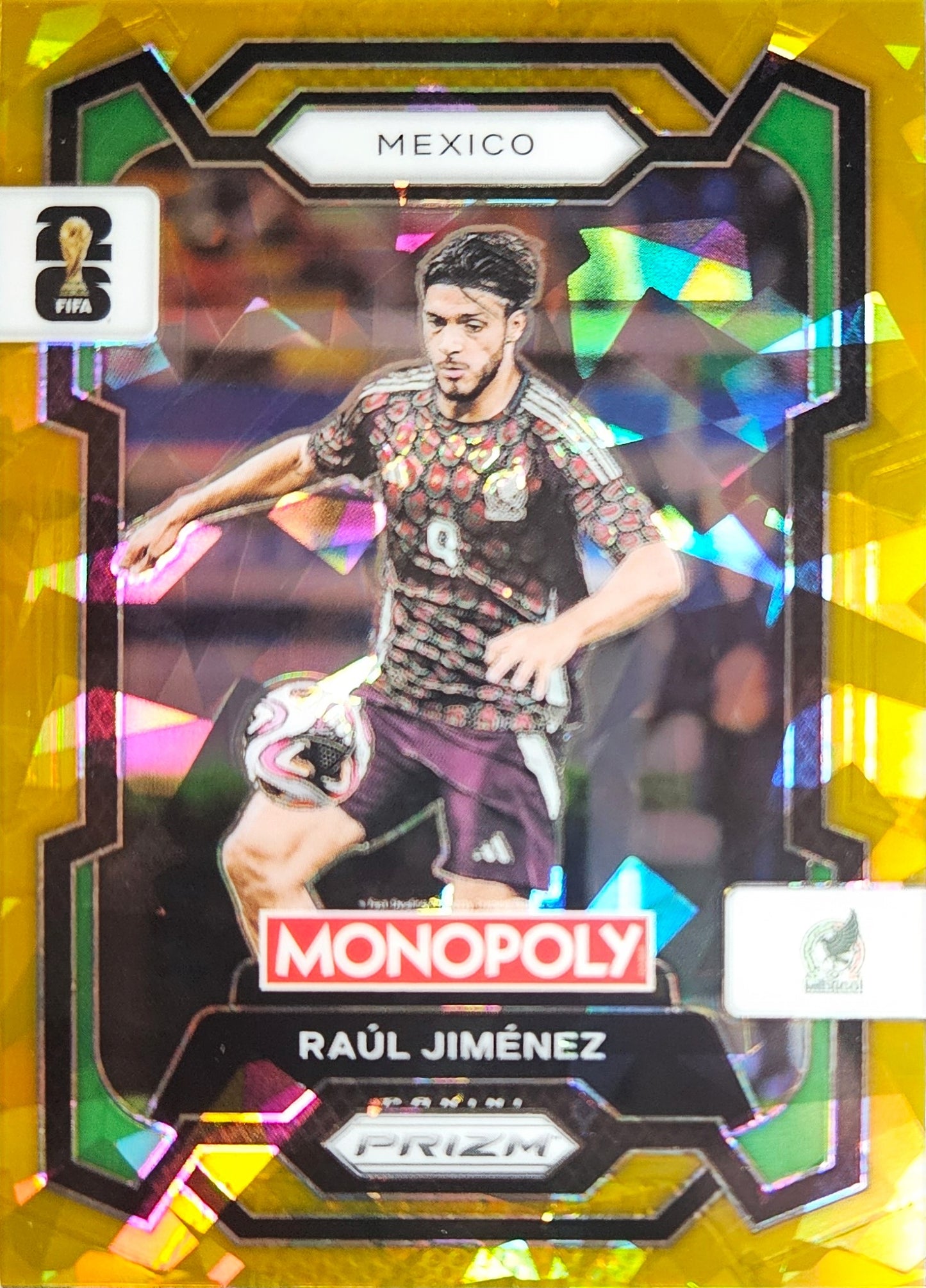 Raúl Jiménez - Gold Cracked Ice - Monopoly Prizm FIFA World Cup 2026