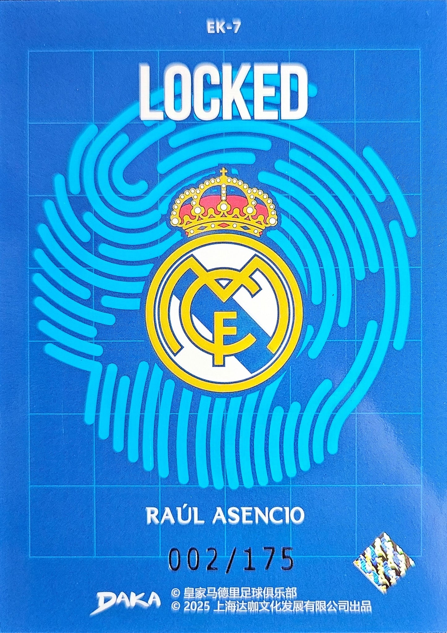 Raúl Asencio /175 - Locked - Top Audience Real Madrid 25/26