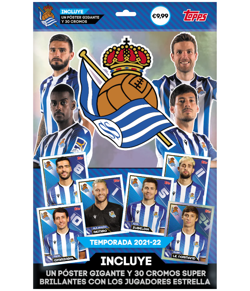 Real Sociedad 2021-22 con 30 cromos - Póster gigante