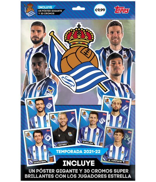 Real Sociedad 2021-22 con 30 cromos - Póster gigante