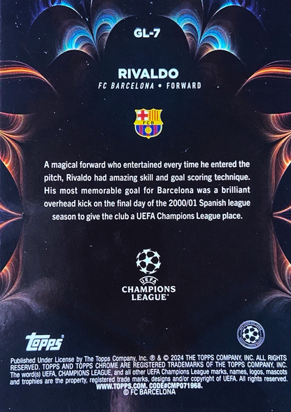 Rivaldo - Golazo - Topps Chrome UEFA Club Competitions 23/24