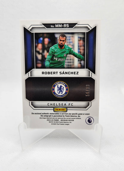 Robert Sánchez /99 - Autógrafo original y Parche - Obsidian Soccer 23/24