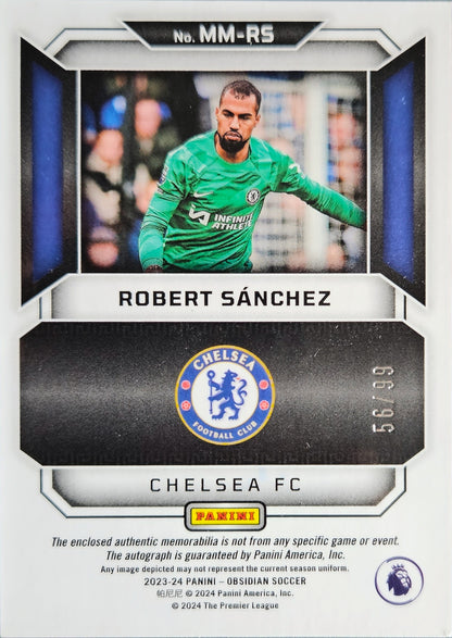 Robert Sánchez /99 - Autógrafo original y Parche - Obsidian Soccer 23/24