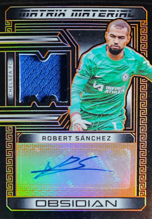 Robert Sánchez /99 - Autógrafo original y Parche - Obsidian Soccer 23/24