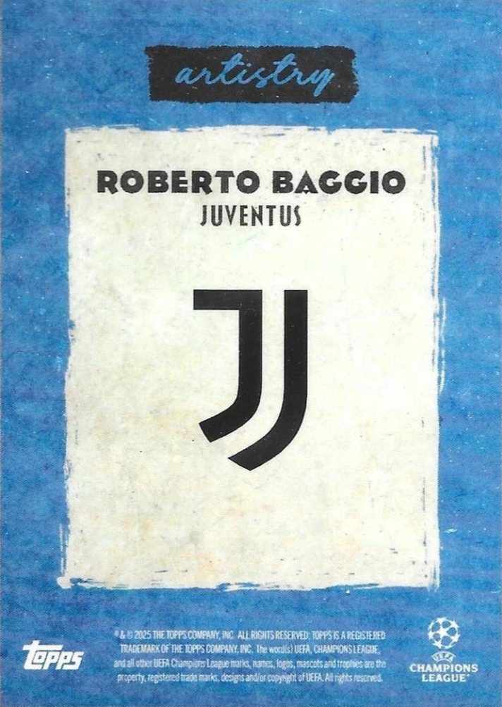 Roberto Baggio - Artistry - Topps Deco UEFA Club Competitions 25/26