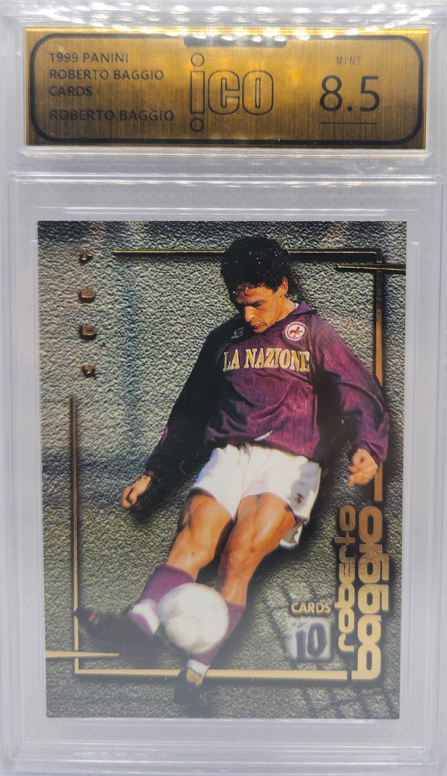Roberto Baggio - Fiorentina Le Squadre 21/50 - Ico 8.5 - Roberto Baggio Cards 1999