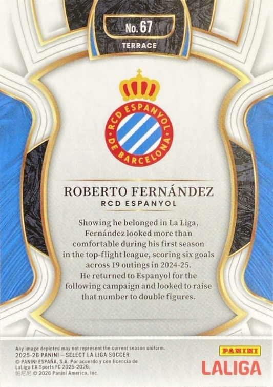 Roberto Fernández (RC) - Terrace - Select LaLiga 25/26