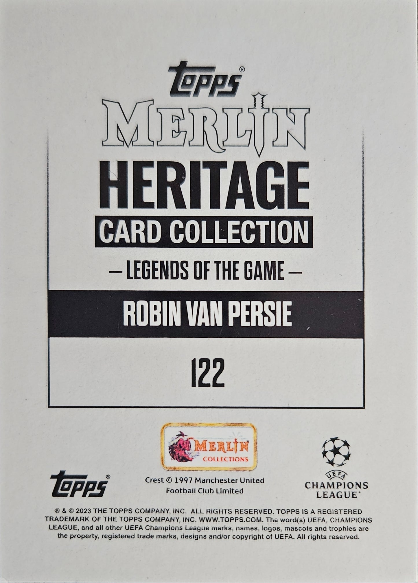 Robin Van Persie - Legends of the game - Merlin Heritage UEFA Club Competitions 23/24
