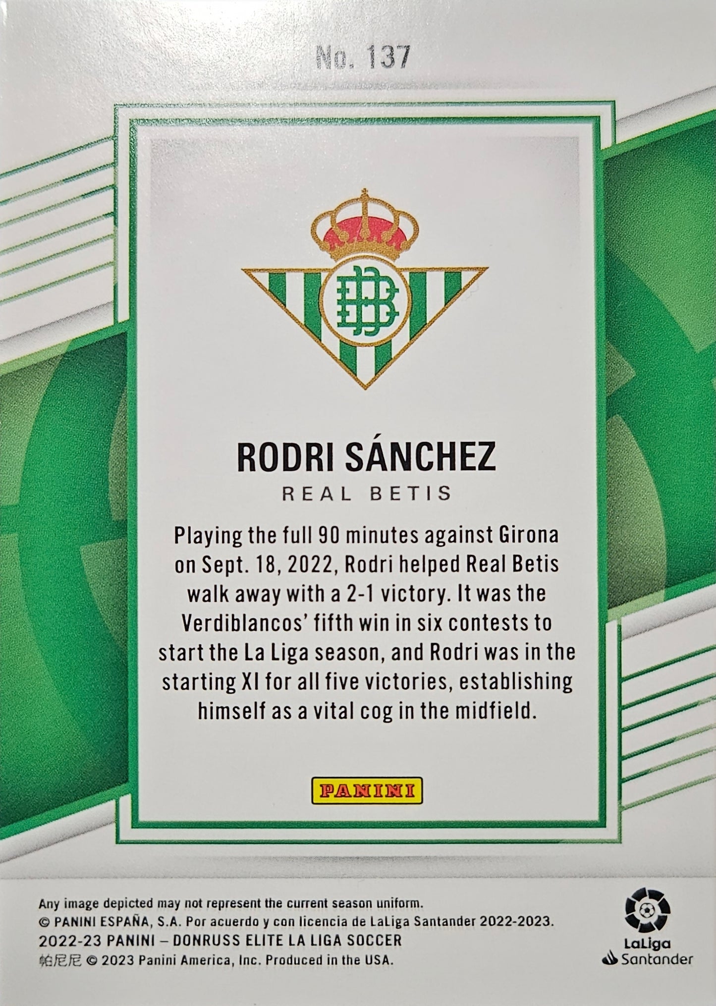 Rodri Sánchez - Donruss Elite LaLiga 22/23