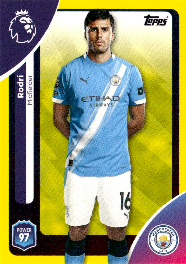 Rodri - Yellow - Topps Premier League 2026