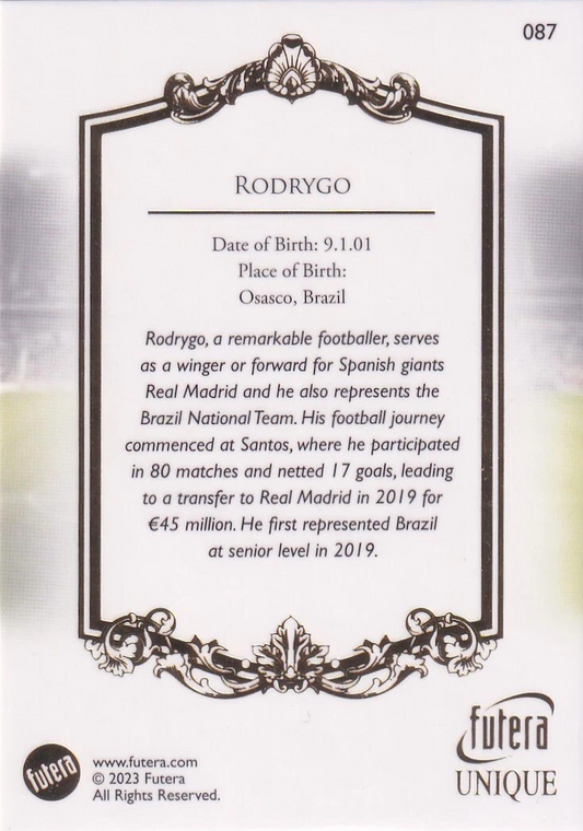Rodrygo - Futera 2023