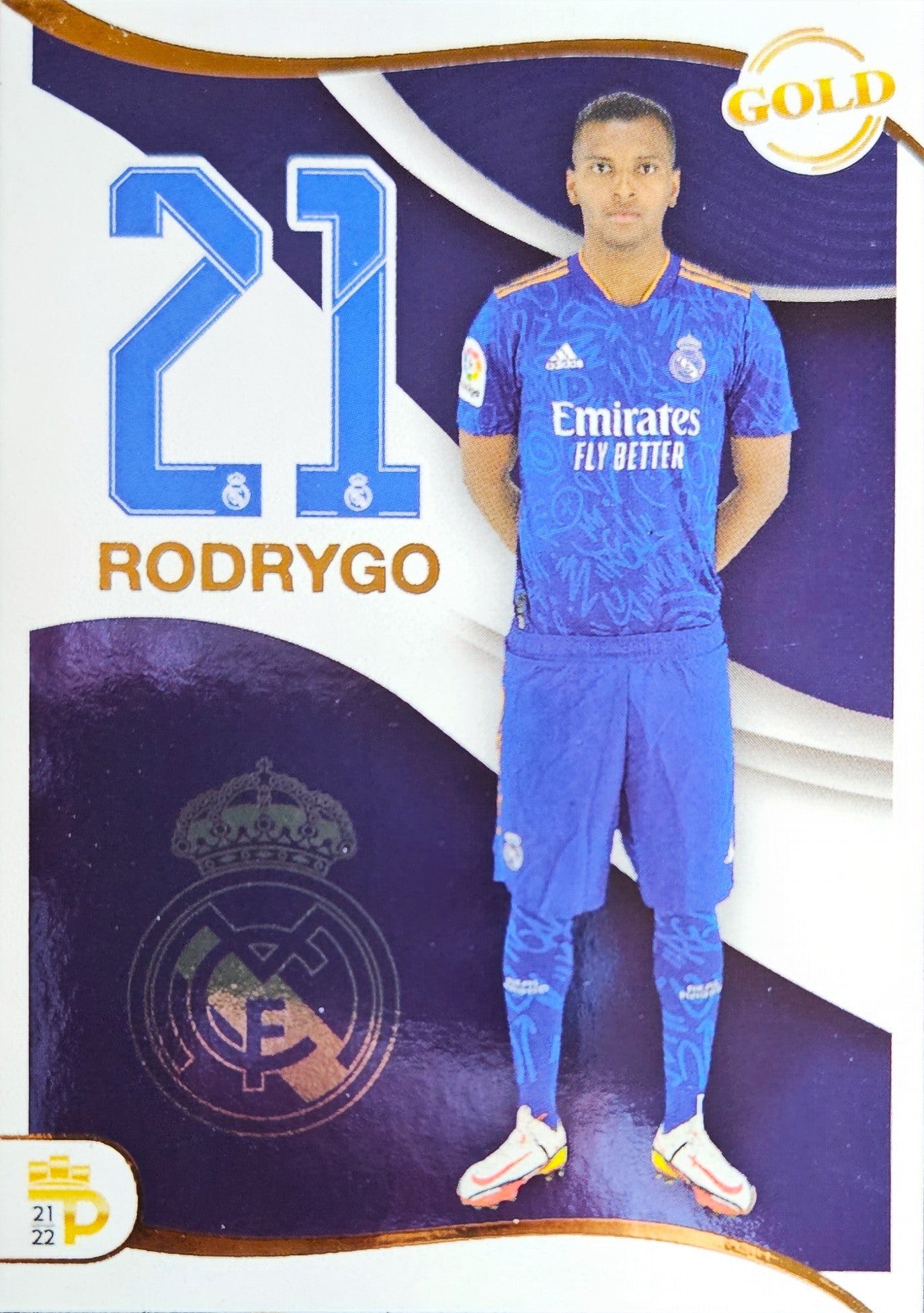Rodrygo - Gold - Podium Real Madrid 21/22