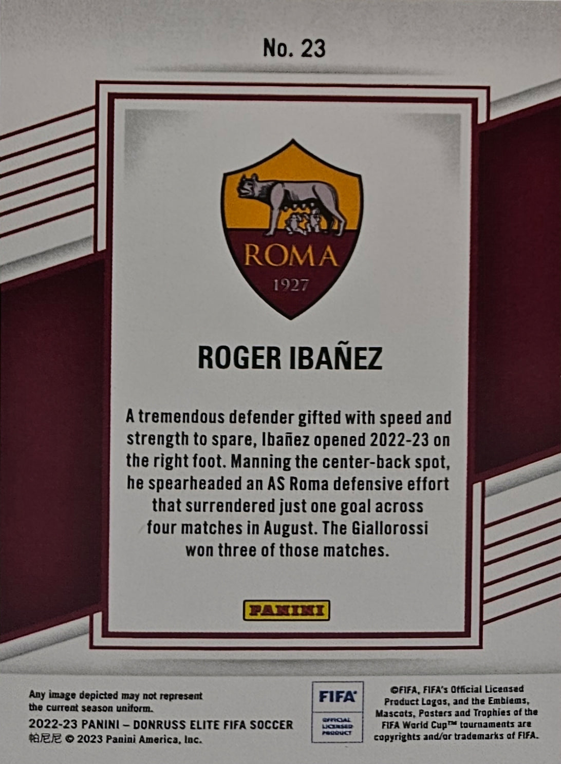 Roger Ibañez - Donruss Elite FIFA Soccer 22/23