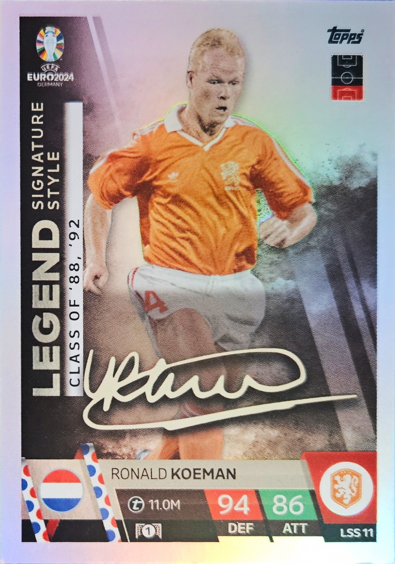 Ronald Koeman - Legend Signature Style - Match Attax EURO 2024 Germany