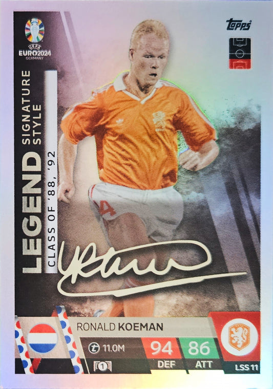 Ronald Koeman - Legend Signature Style - Match Attax EURO 2024 Germany