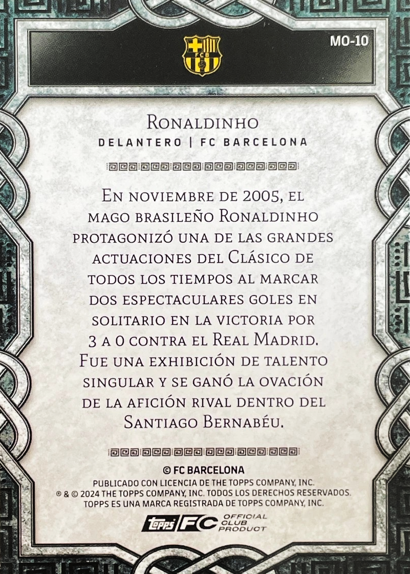 Ronaldinho - Monolyth - Fan Set Barcelona 24/25