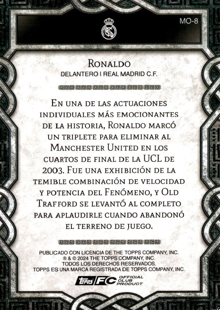 Ronaldo Nazario - Monolyth Electric - Fan Set Real Madrid 24/25