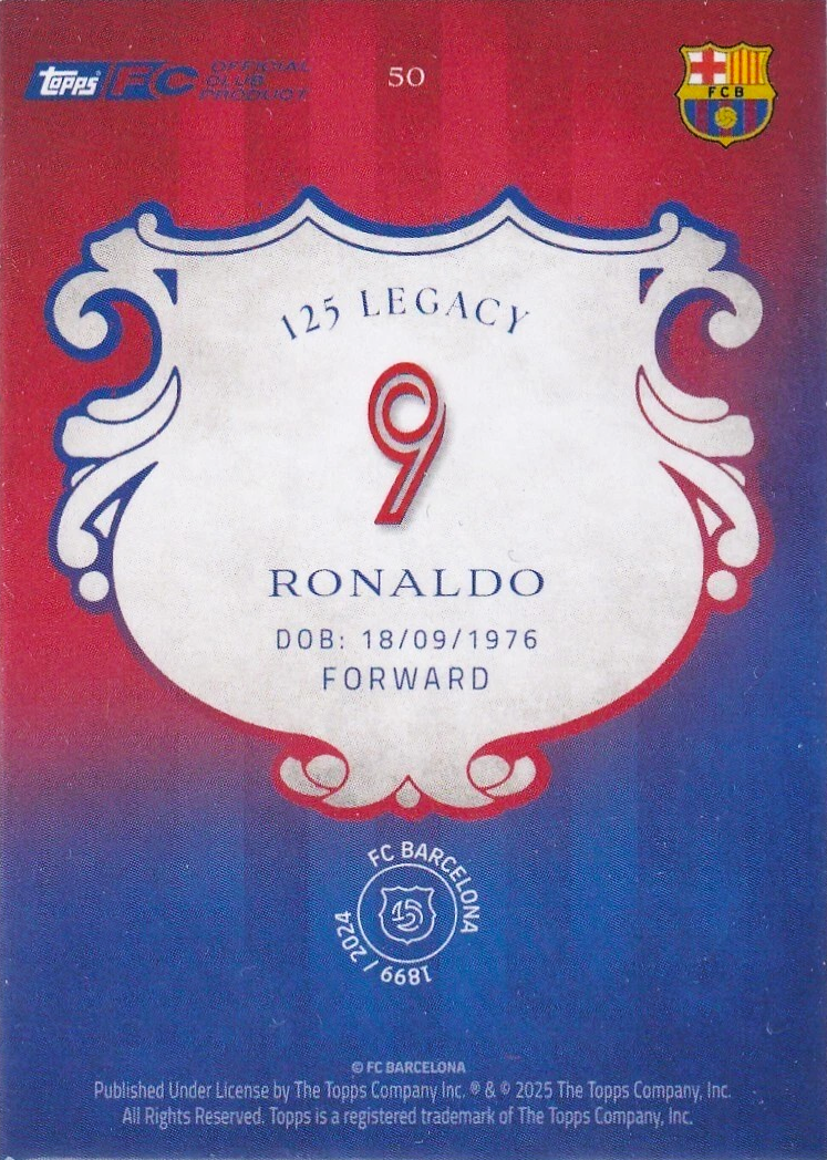 Ronaldo - 125 aniversario Barcelona
