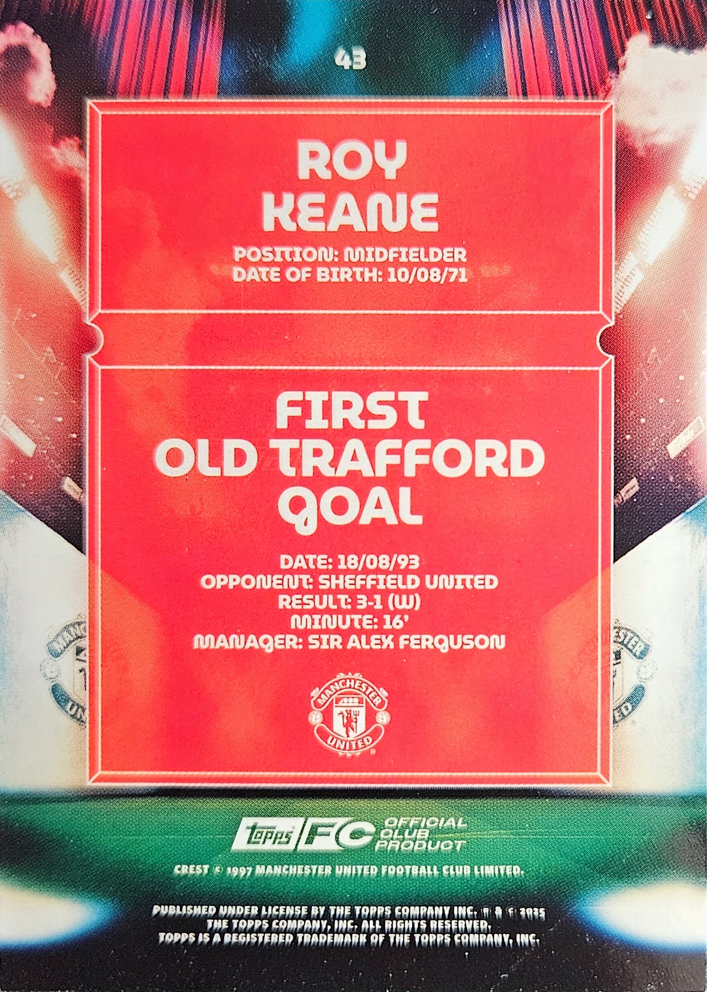 Roy Keane - Theatre of Dreams - Team Set Manchester United 24/25