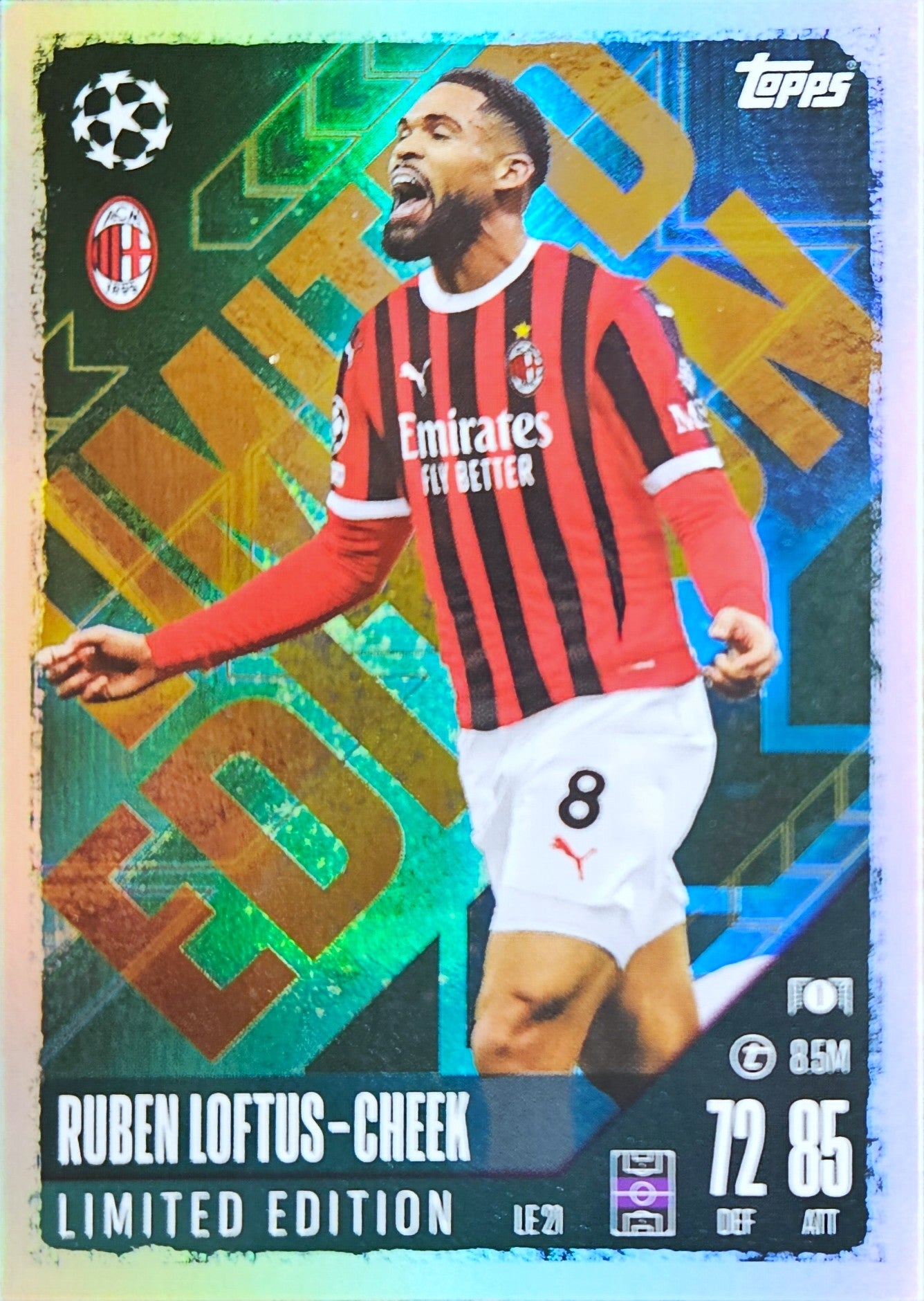 Ruben Loftus-Cheek - Limited Edition - Match Attax UEFA Club Competitions 24/25