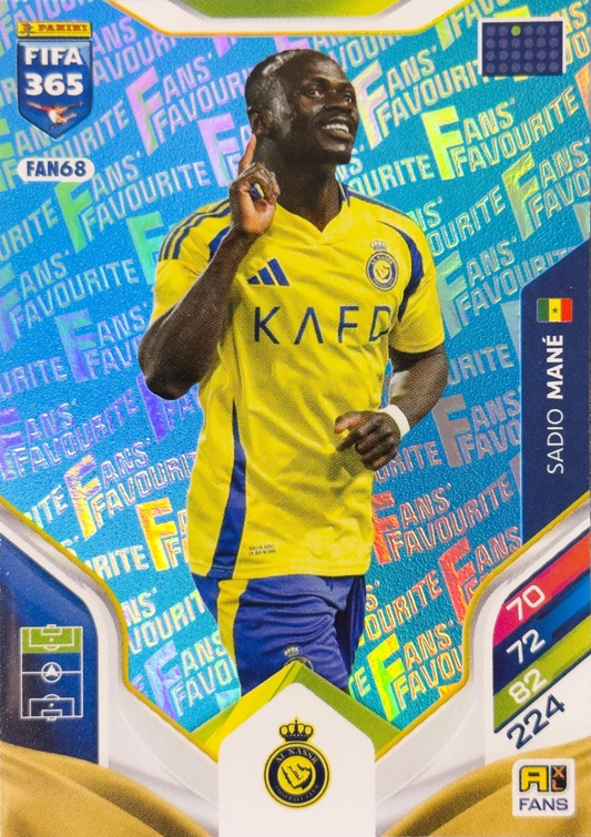 Sadio Mané - Fan's Favourite - Paralela azul - Adrenalyn XL FIFA 365 2026
