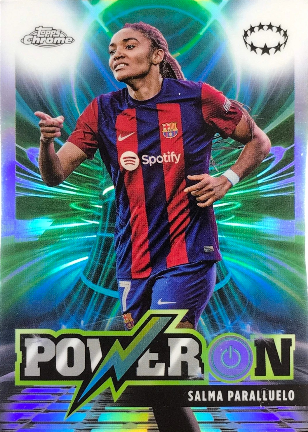 Salma Paralluelo - Power On - Topps Chrome Women's Champions League 23/24