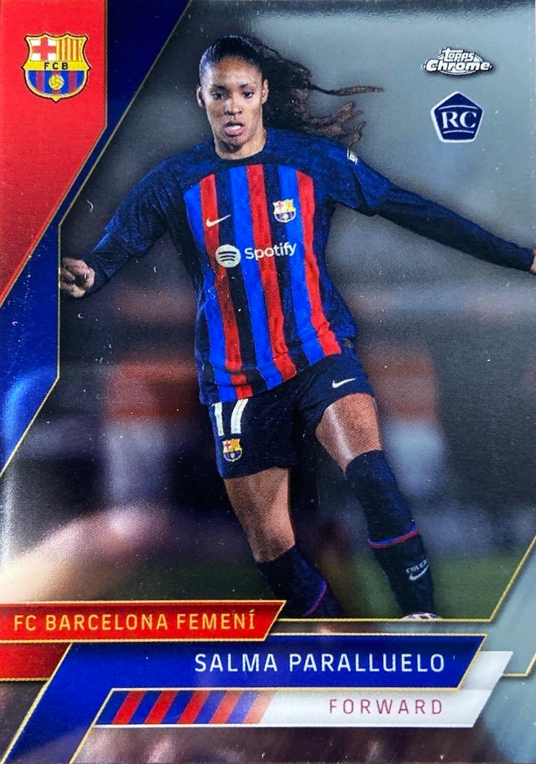 Salma Paralluelo (RC) - Acción - Topps Chrome Barcelona 22/23