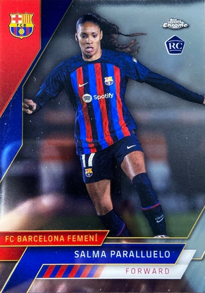 Salma Paralluelo (RC) - Acción - Topps Chrome Barcelona 22/23