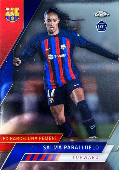 Salma Paralluelo (RC) - Acción - Topps Chrome Barcelona 22/23