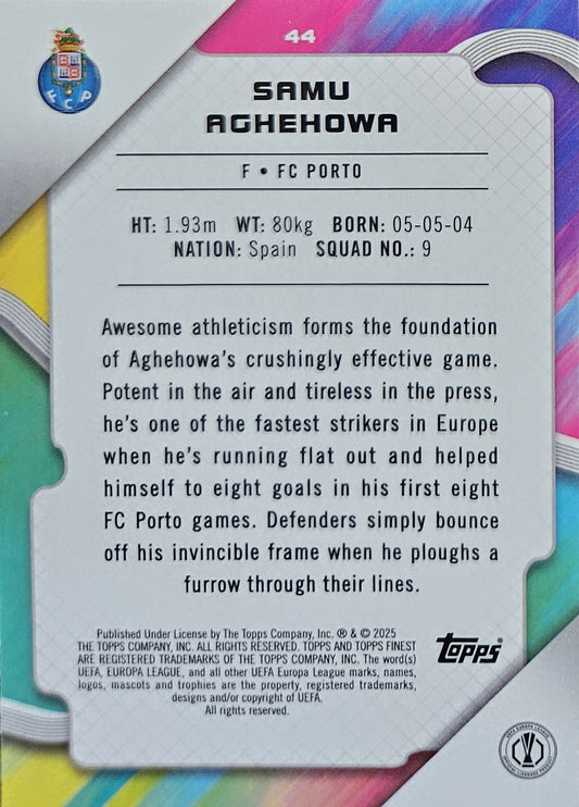 Samu Aghehowa /299 - Topps Finest UEFA Club Competitions 24/25
