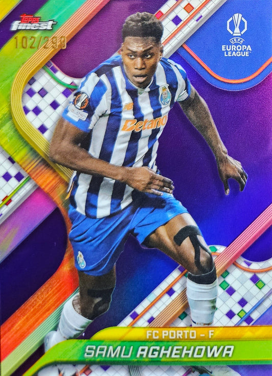 Samu Aghehowa /299 - Topps Finest UEFA Club Competitions 24/25