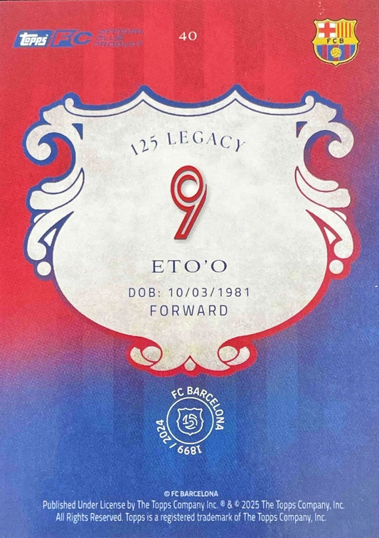 Samuel Eto'o - 125 aniversario Barcelona