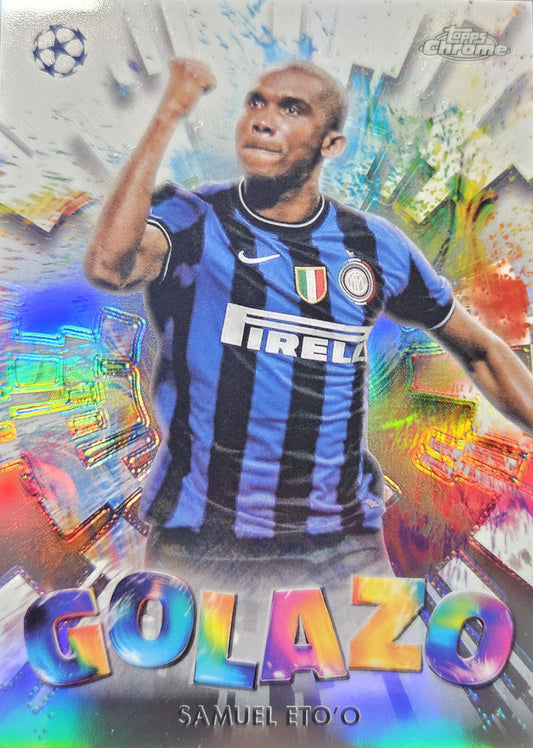 Samuel Eto'o - Golazo - Topps Chrome UEFA Club Competitions 24/25