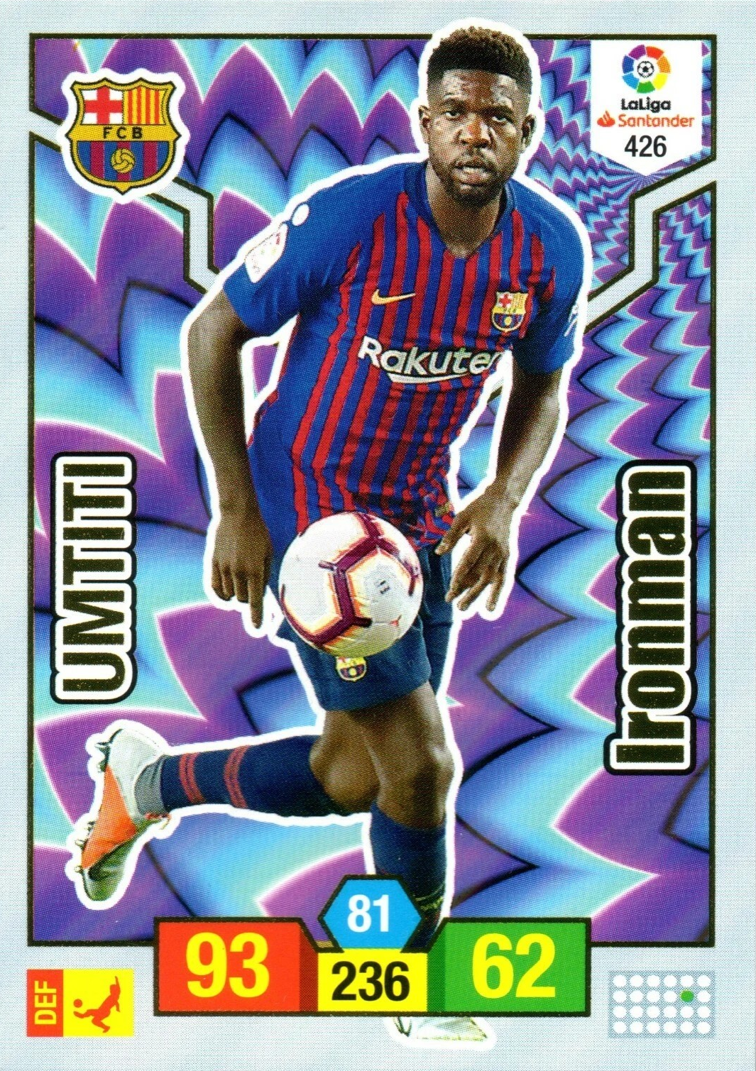 Samuel Umtiti - Ironman - Adrenalyn XL LaLiga 18/19