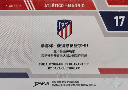 Saúl /40 - Autógrafo original - Daka Atlético Madrid 23/24