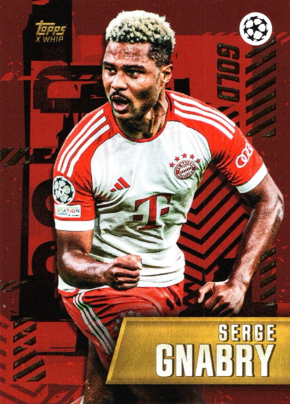 Serge Gnabry - Gold - Topps Gold UEFA Club Competitions 23/24