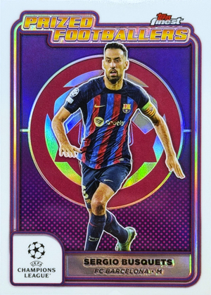Sergio Busquets - Prized Footballers - Topps Finest UEFA Club Competitions 24/25