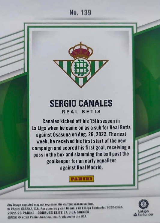Sergio Canales - Donruss Elite LaLiga 22/23
