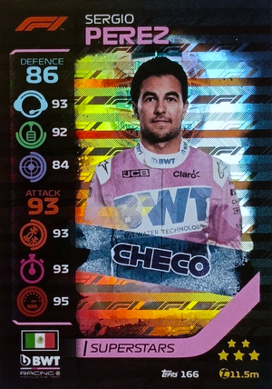 Sergio Pérez - Superstars - Turbo Attax Formula 1 2020