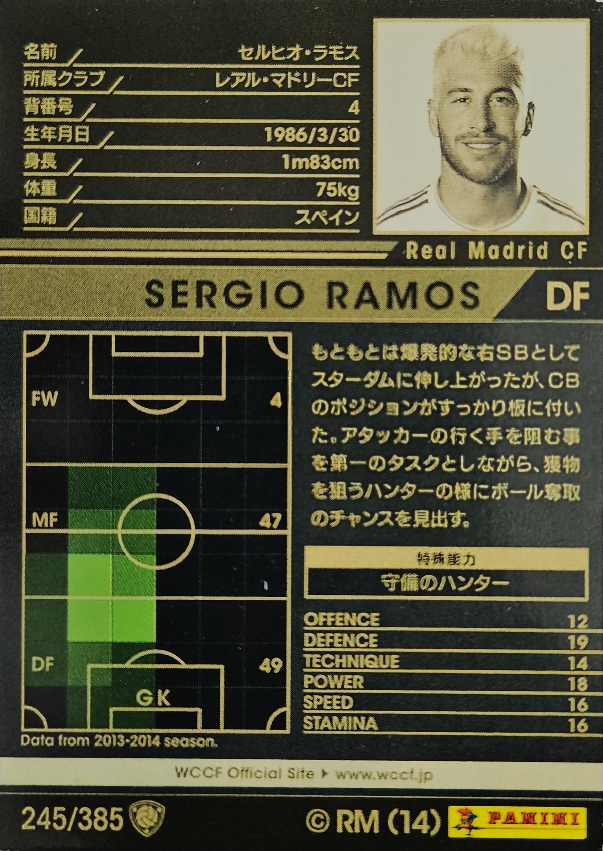 Sergio Ramos - WCCF 13/14