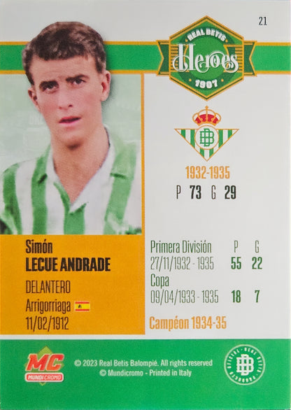 Simón Lecue - Jaspeada - Real Betis Héroes - La Vida en Verde 2023