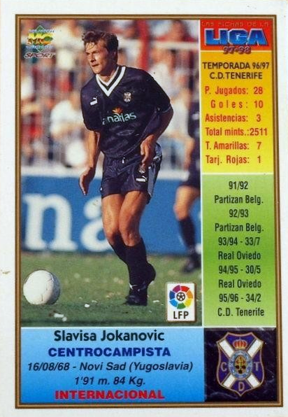 Slaviša Jokanović - Las Fichas de la Liga 97/98