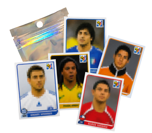 Sobre aleatorio de cromos del Mundial 2010