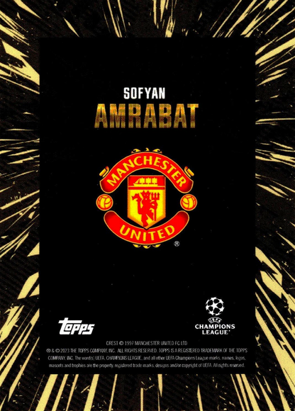 Sofyan Amrabat - Topps Gold UEFA Club Competitions 23/24