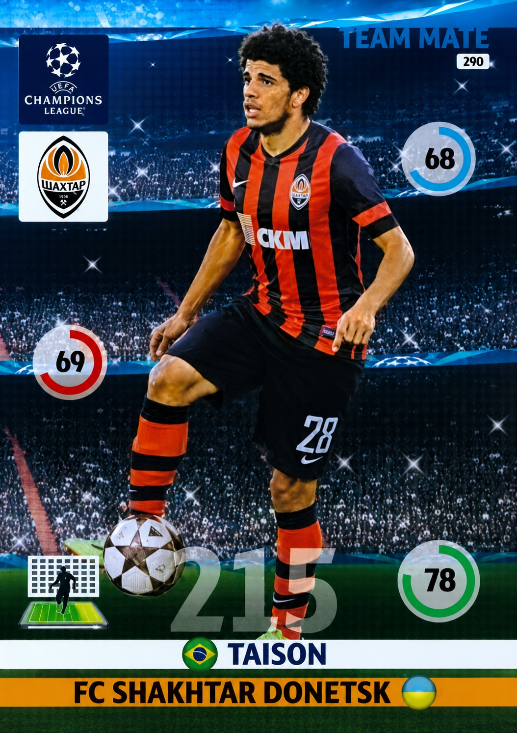 Taison - Team Mate - Adrenalyn XL Champions League 14/15