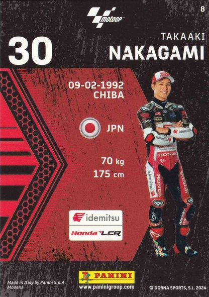 Takaaki Nakagami - Starting Grid - MotoGP 2024 75th Anniversary