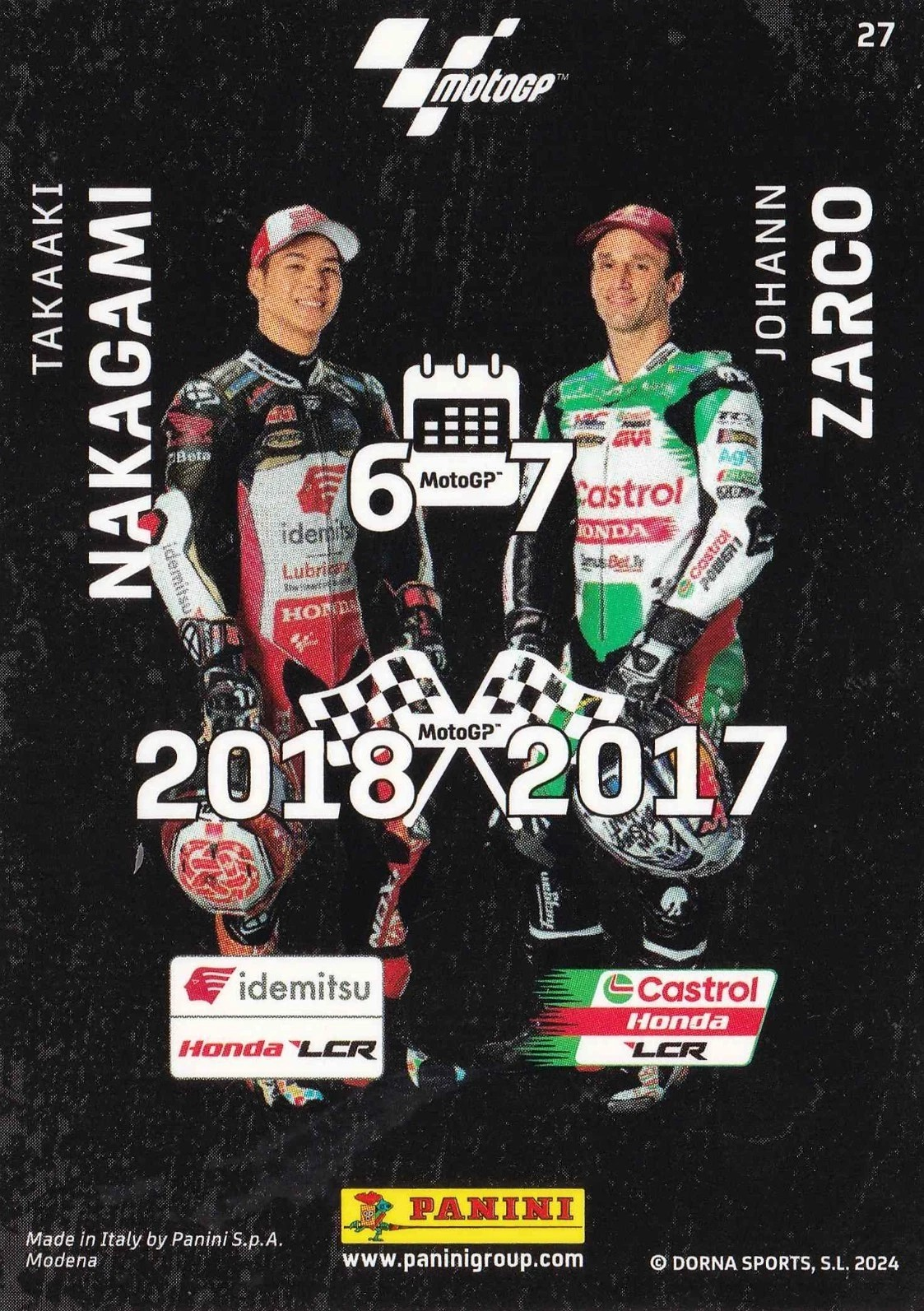 Takaaki Nakagami y Johann Zarco - Team - MotoGP 2024 75th Anniversary