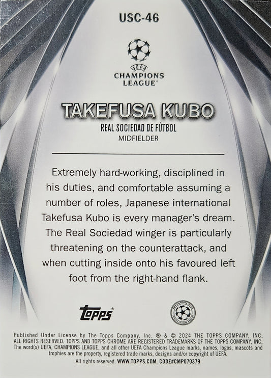 Takefusa Kubo - Ultimate Stage - Topps Chrome UEFA Club Competitions 23/24