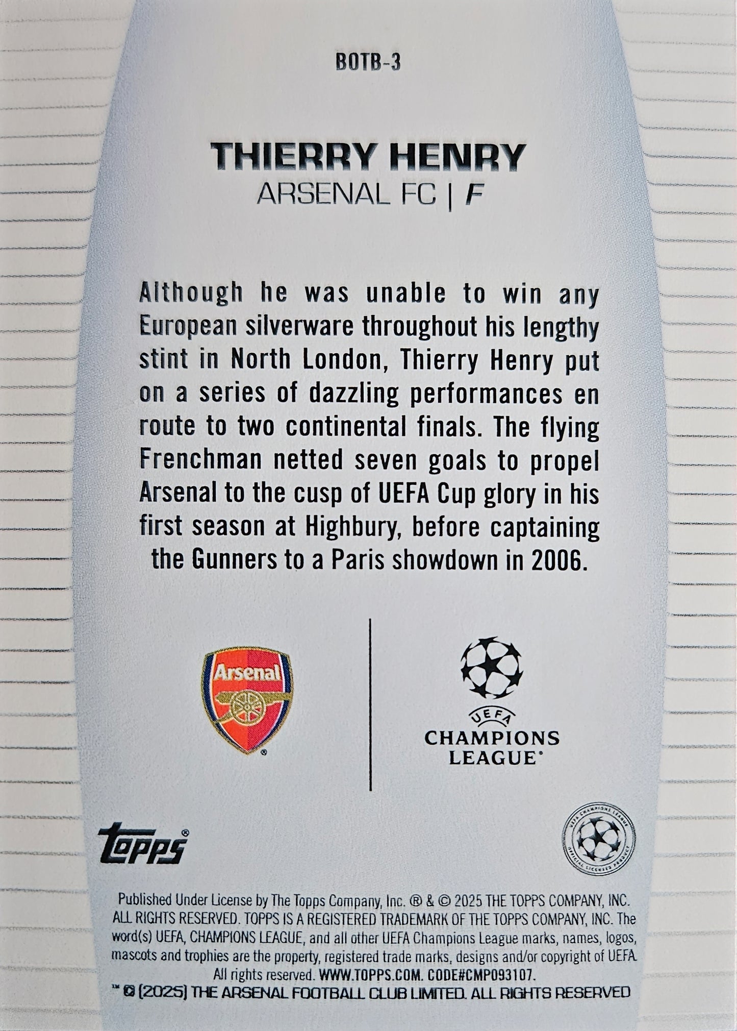 Thierry Henry - Best of the best - UEFA Club Competitions 24/25