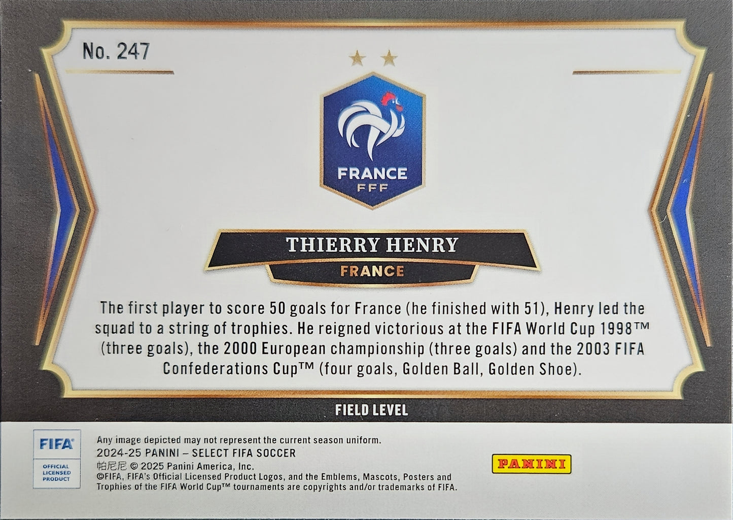 Thierry Henry - Field Level - Select FIFA Soccer 24/25